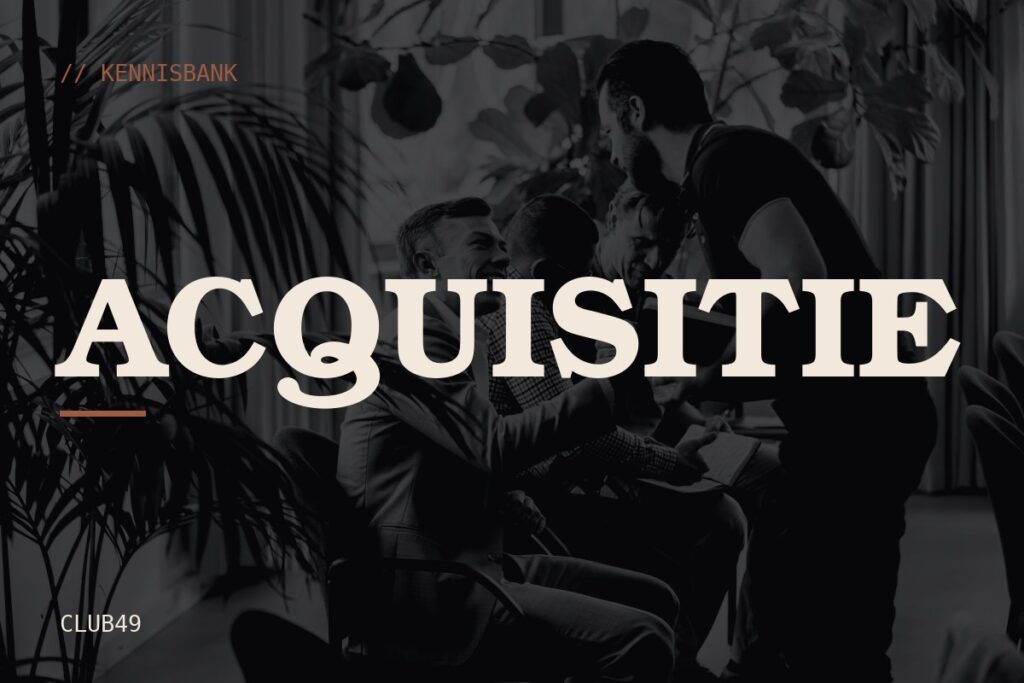 Acquisitie: kennisbank van CLUB49