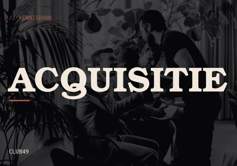 Acquisitie: kennisbank van CLUB49
